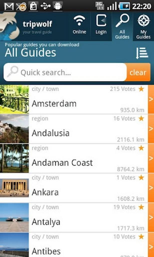 tripwolf - Android-App