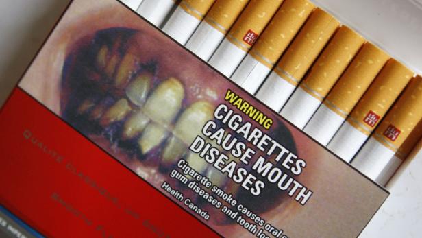 Zigarettenpackerl: Das Grauen hält Einzug
