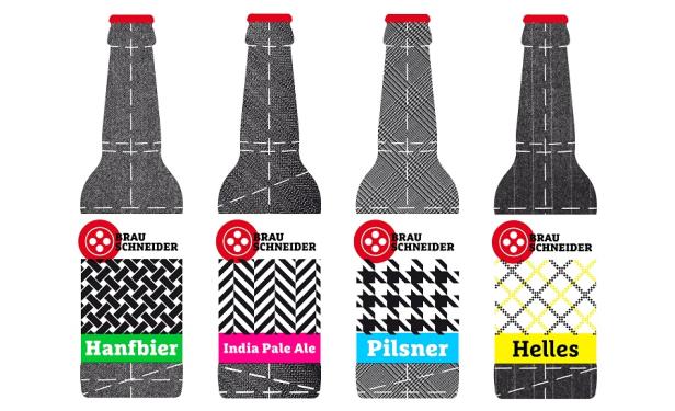 BrauSchneider - Corporate und Packaging Design - Holzhuber Impaction BrauSchneider bekommt Maßdesign