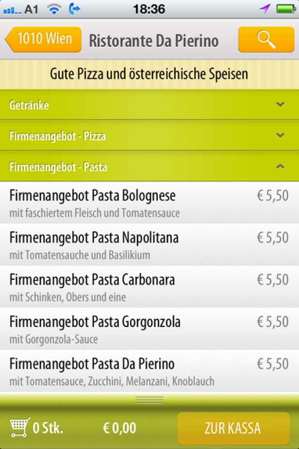 mjam.at - iPhone-App - Lucy Marx Mjam.at liefert Essen, Lucy Marx die App