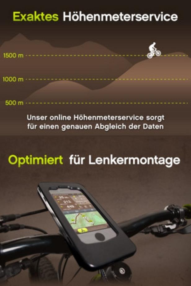 runtastic.com - Mountainbike-App runtastics Radlwadl-App