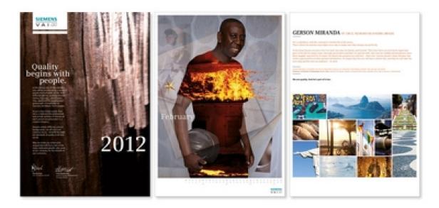 Siemens VAI - Kalender 2012 - SPS Marketing Zwölf Bilder für Siemens VAI