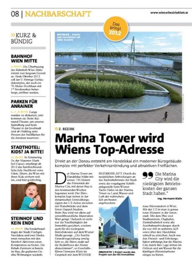 Wiener Bezirksblatt - Edition 2012 - Relaunch - echo medienhaus