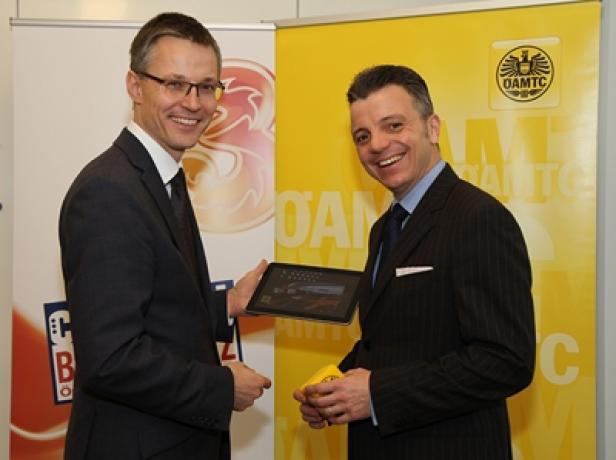 Jan Trionow (Hutchison 3G Austria) und Oliver Schmerold (ÖAMTC) (c: drei)