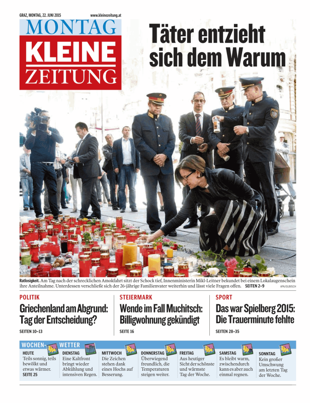 Titelseiten vom 22.06.2015
