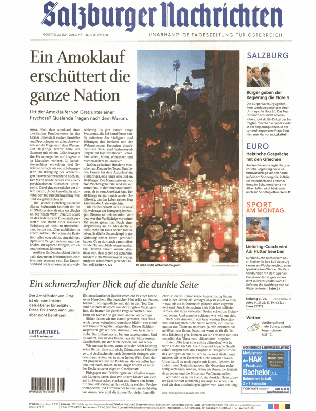 Titelseiten vom 22.06.2015