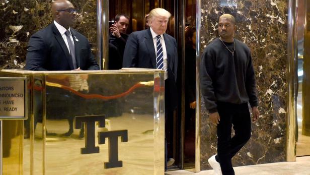 POLITICS-US-TRUMP Trump und Kanye West sprachen über das Leben