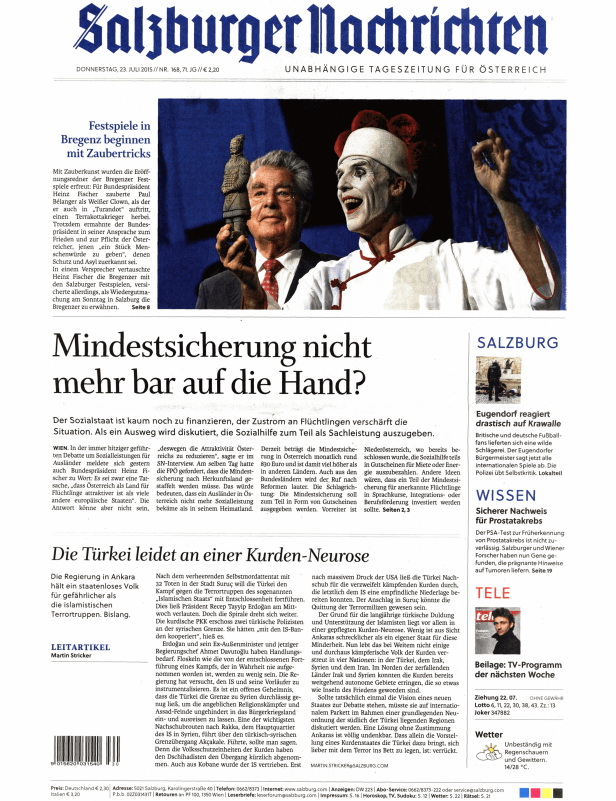 Titelseiten vom 23.07.2015