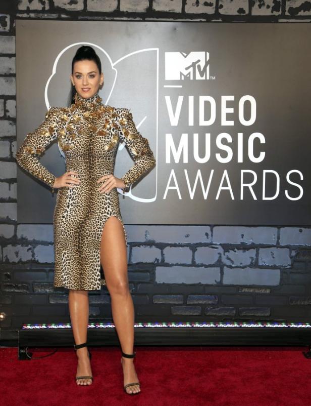 Katy Perry in einem Leopardenkleid bei den MTV Video Music Awards.