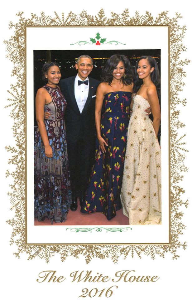 Obamas regen mit Christmas Card auf