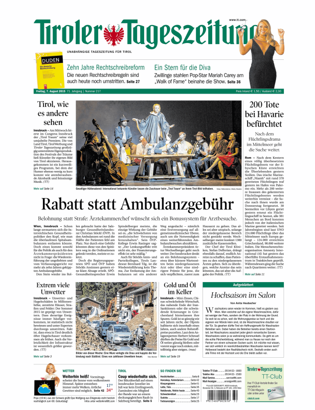 Künstler präsentieren einen „Tirol Traum“ auf der Bühne.