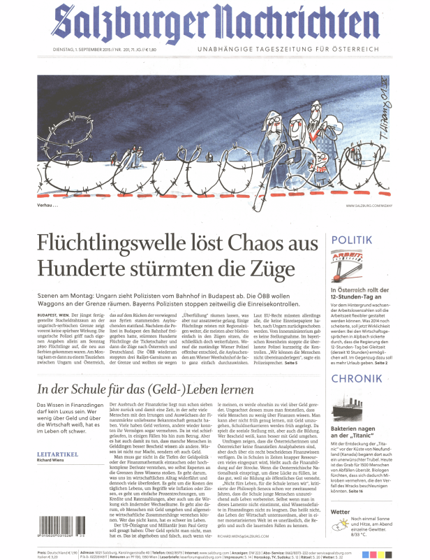 Titelseiten vom 01.09.2015