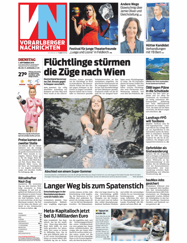 Titelseiten vom 01.09.2015