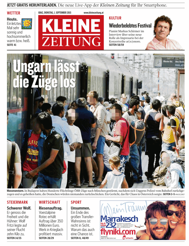 Titelseiten vom 01.09.2015