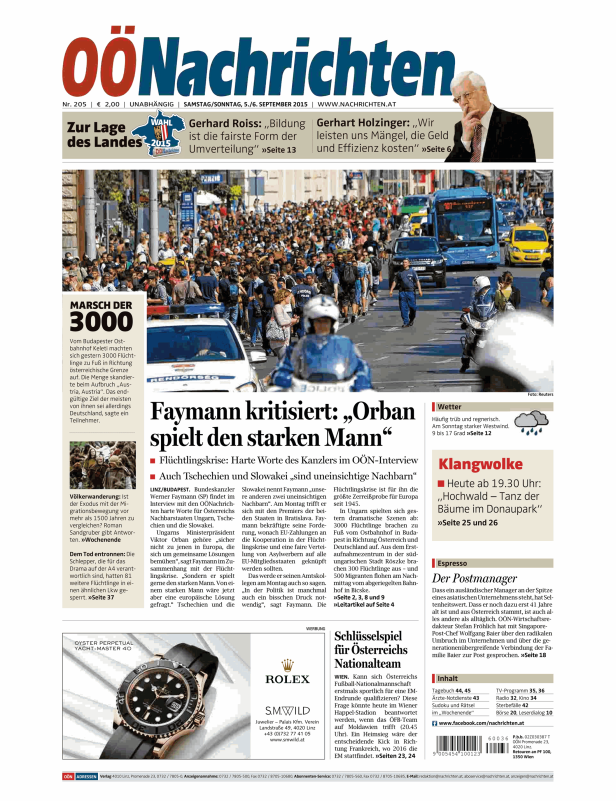 Tausende Flüchtlinge marschieren in Richtung der österreichischen Grenze.