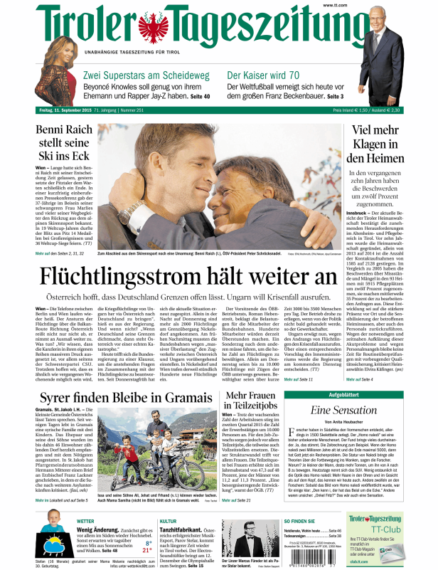 Benni Raich umarmt ÖSV-Präsident Peter Schröcksnadel zum Abschied vom Skirennsport.