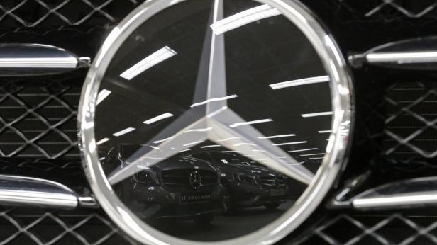 Mercedes-Benz A-class cars are displayed in a deal