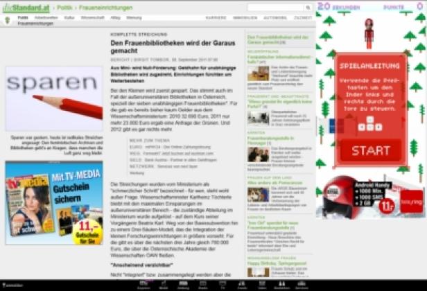 tele.ring - Gesponserter Basta - Tunnel23.com - Game - Ski Challenge