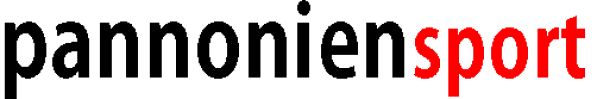 Das Logo von Pannoniensport in Schwarz und Rot.