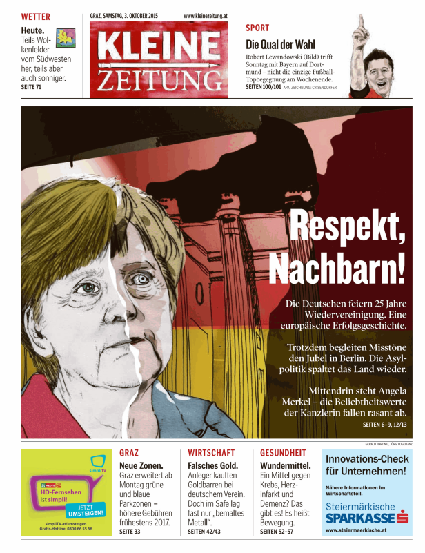 Titelseiten vom 03.10.2015
