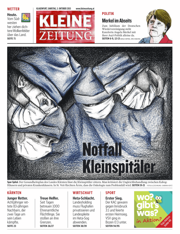 Titelseiten vom 03.10.2015