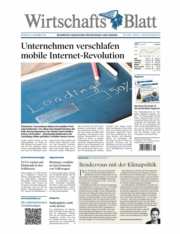 Eine Tafel zeigt einen Ladebalken mit der Aufschrift „Loading 50%“.
