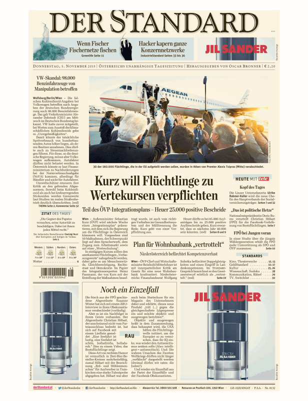 Titelseiten vom 05.11.2015