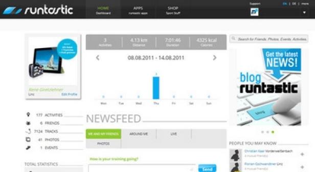 runtastic.com - Statistiken im Sporttagebuch (c:runtastic) runtastic.com hat aufgeholt