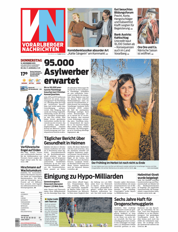 Titelseiten vom 12.11.2015
