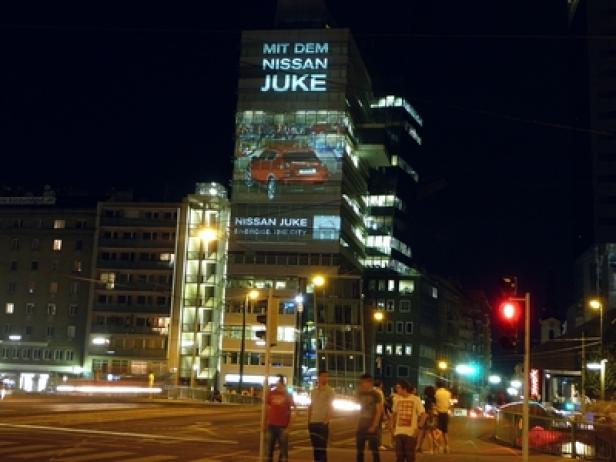 Nissan Juke - Outdoor-Kampagne - Movelight - Standort Wien