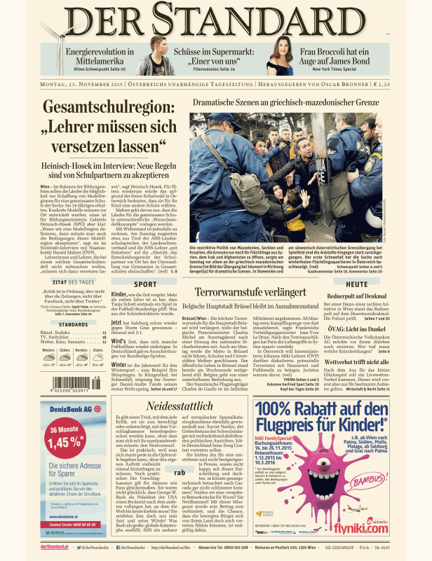 Dramatische Szenen an der griechisch-mazedonischen Grenze mit Flüchtlingen und Polizisten.