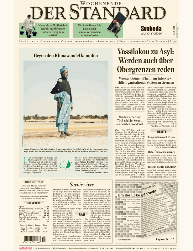 Titelseiten vom 28.11.2015