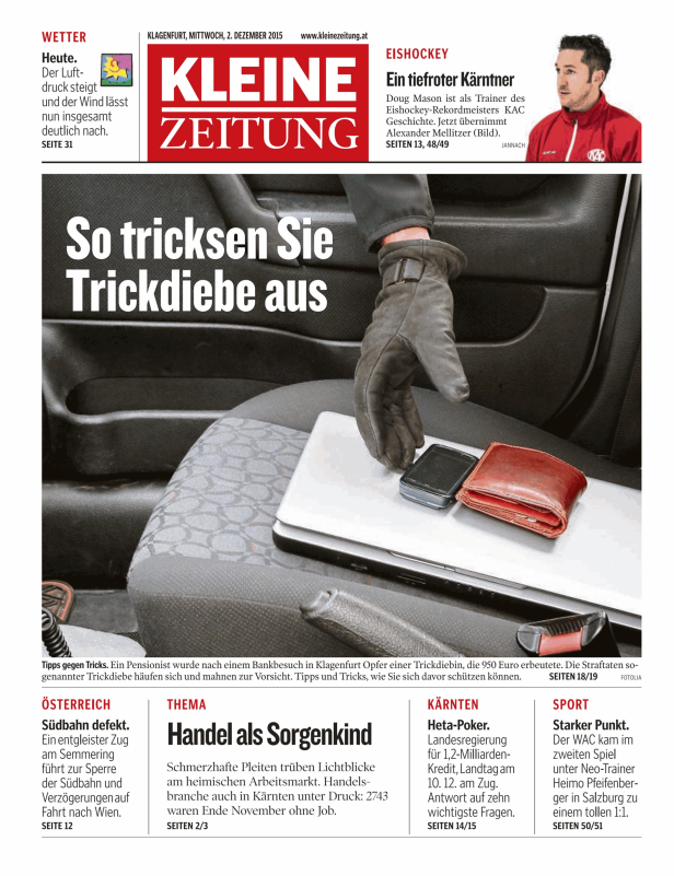 Titelseiten vom 02.12.2015