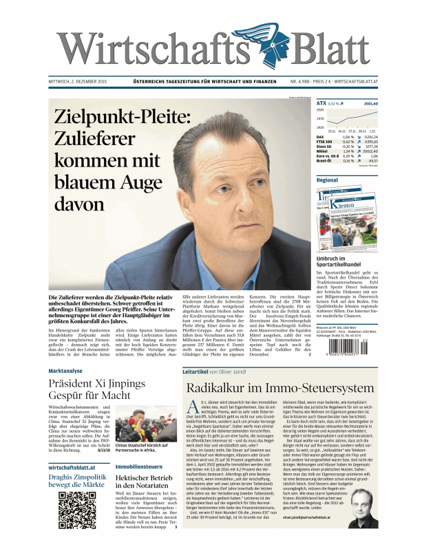 Titelseiten vom 02.12.2015