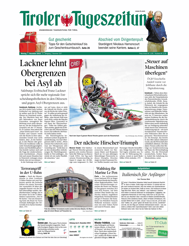 Marcel Hirscher nach seinem Sieg im Riesentorlauf beim Ski-Weltcup in Beaver Creek.