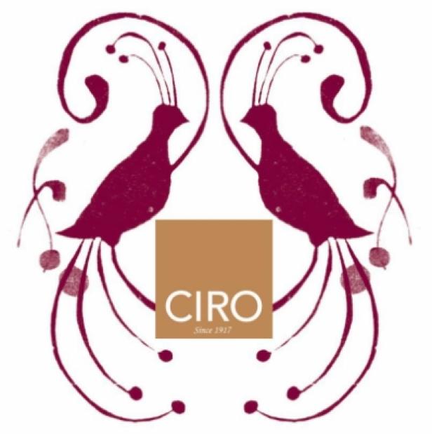 Das stilisierte Logo von CIRO zeigt zwei Vögel mit dekorativen Elementen.