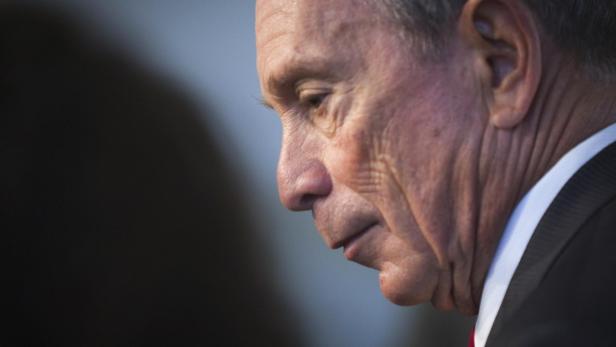 Nahaufnahme des Profils von Michael Bloomberg.