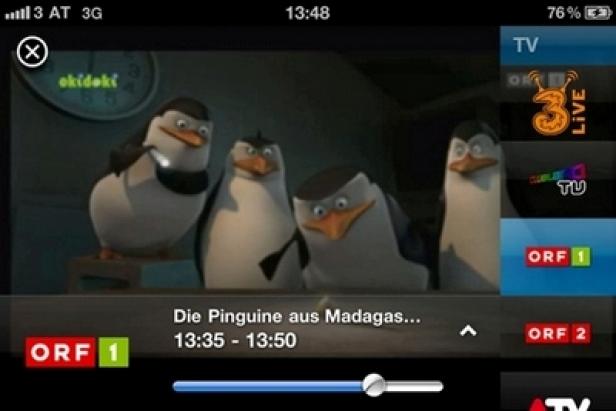 Drei launcht TV-App