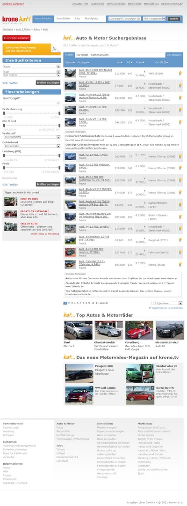Kronehat! - Startseite - Krone Multimedia Kronehat macht Kleinanzeigen groß