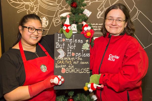 Starbucks unterstützt Wiener Obdachlose