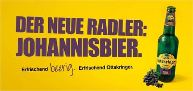 Werbung für Ottakringer Johannisbier Radler.