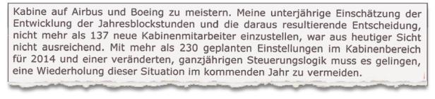 AUA: Plötzlich fehlen Flugbegleiter