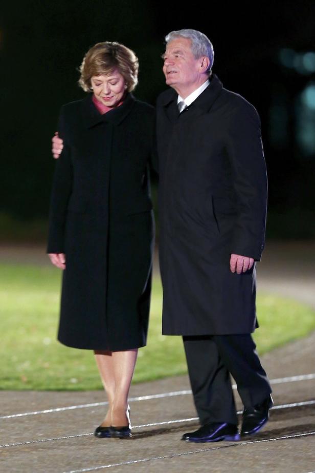 Präsident Joachim Gauck und seine Lebensgefährtin Daniela Schadt