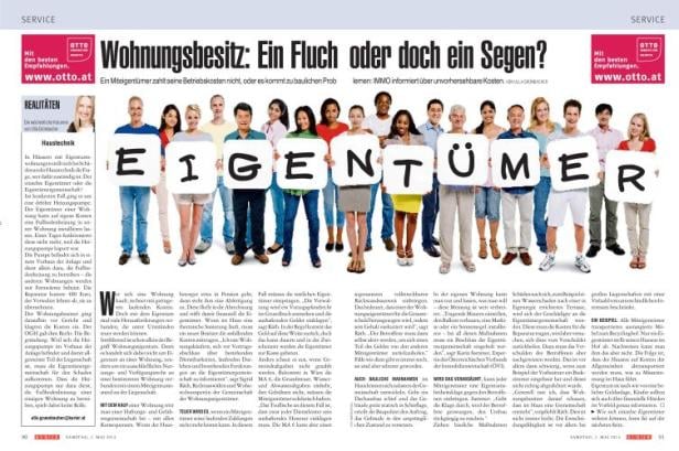 Diesen Samstag in der IMMO-Ausgabe