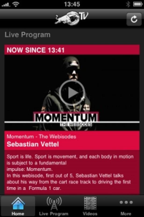 Red Bull TV-App (c: redbull/itunes store)