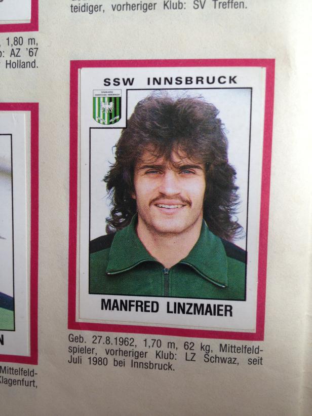 Ein Porträt von Manfred Linzmaier, Mittelfeldspieler beim SSW Innsbruck.