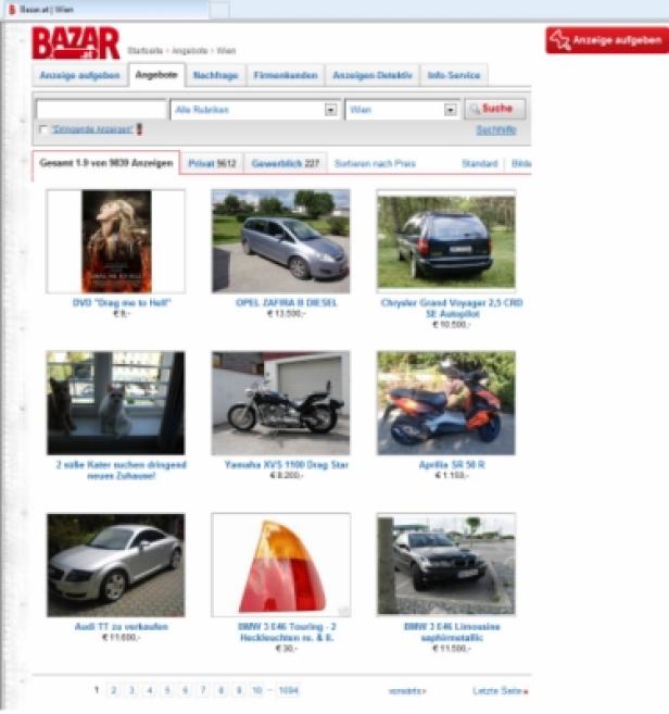 Bazar.at neu (c. bazar)