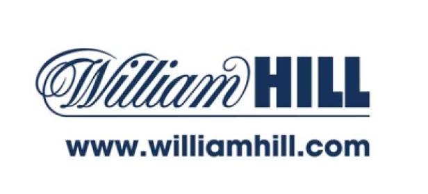 Das Logo von William Hill mit der zugehörigen Websiteadresse.