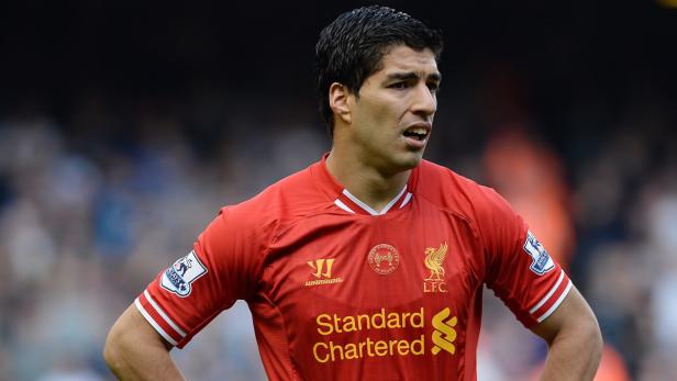 Luis Suárez im roten Trikot des FC Liverpool.