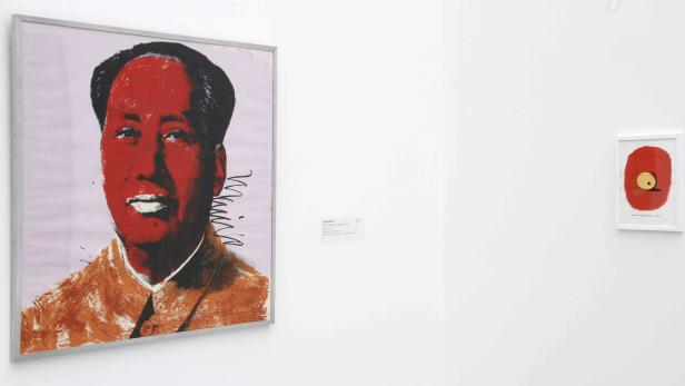 Ein Porträt von Mao Zedong, Siebdruck von Andy Warhol, aus dem Jahr 1972.